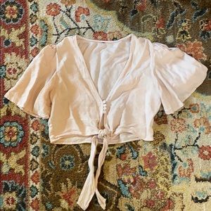 🚩 FINAL SALE! 🚩 Zara Linen Crop Top